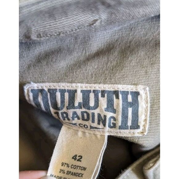 Duluth Trading Shorts Men’s 42 Flex Fire Hose 11” Inseam Cargo Brown Stretch 454 - Picture 5 of 9